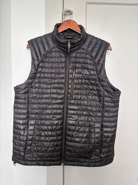 L.L BEAN PACKABLE DOWNTECK VEST BLACK MEN’S LARGE